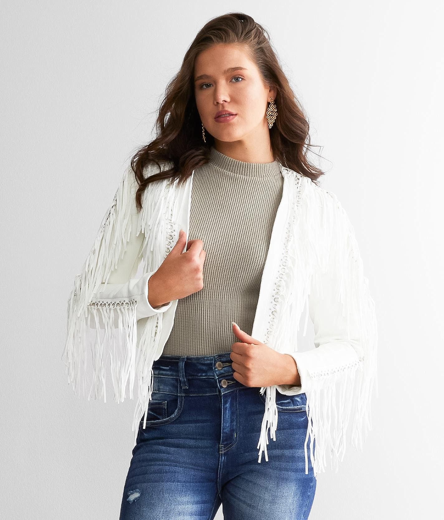 Off-White シェルパ襟付きジャケット　高級 リーバイス LEVI'S シェルパコーチジャケット ホワイト EGRET