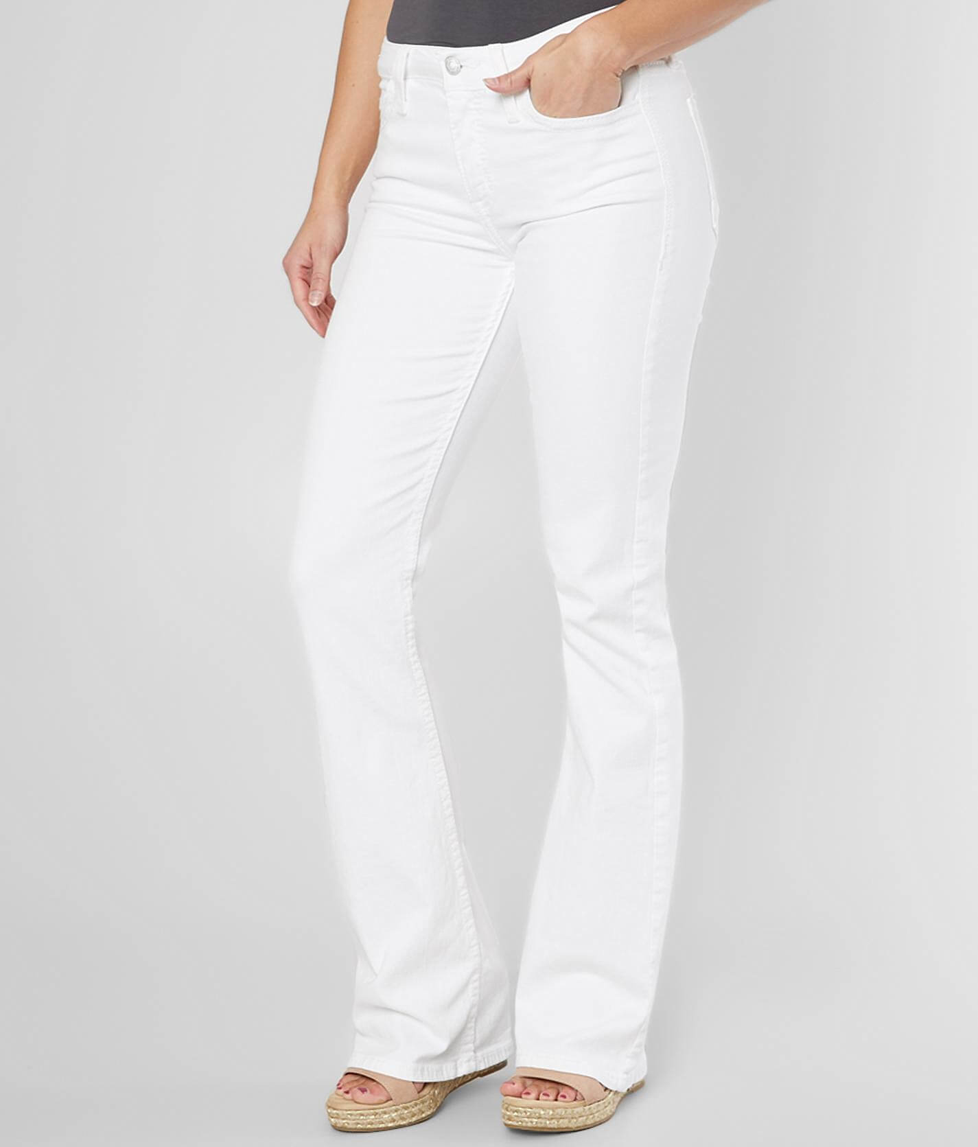 buckle white jeans