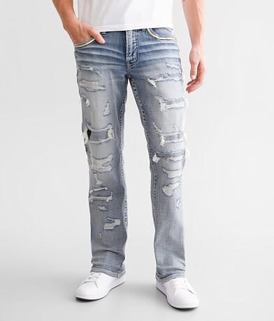 Salvage Mayhem Straight Stretch Jean front view