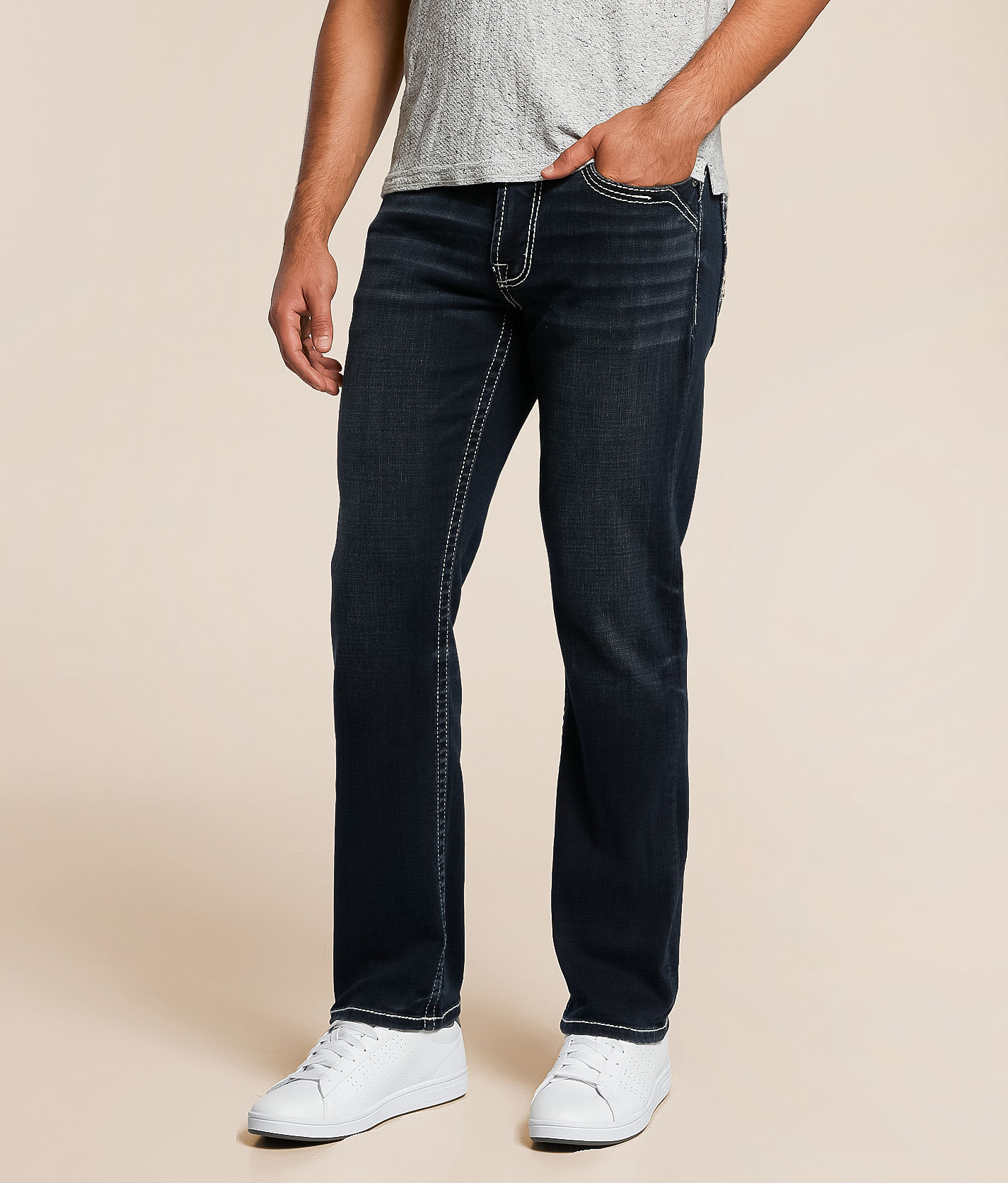 Salvage Mayhem Straight Stretch Jean - Men's Jeans in Rocket Pop