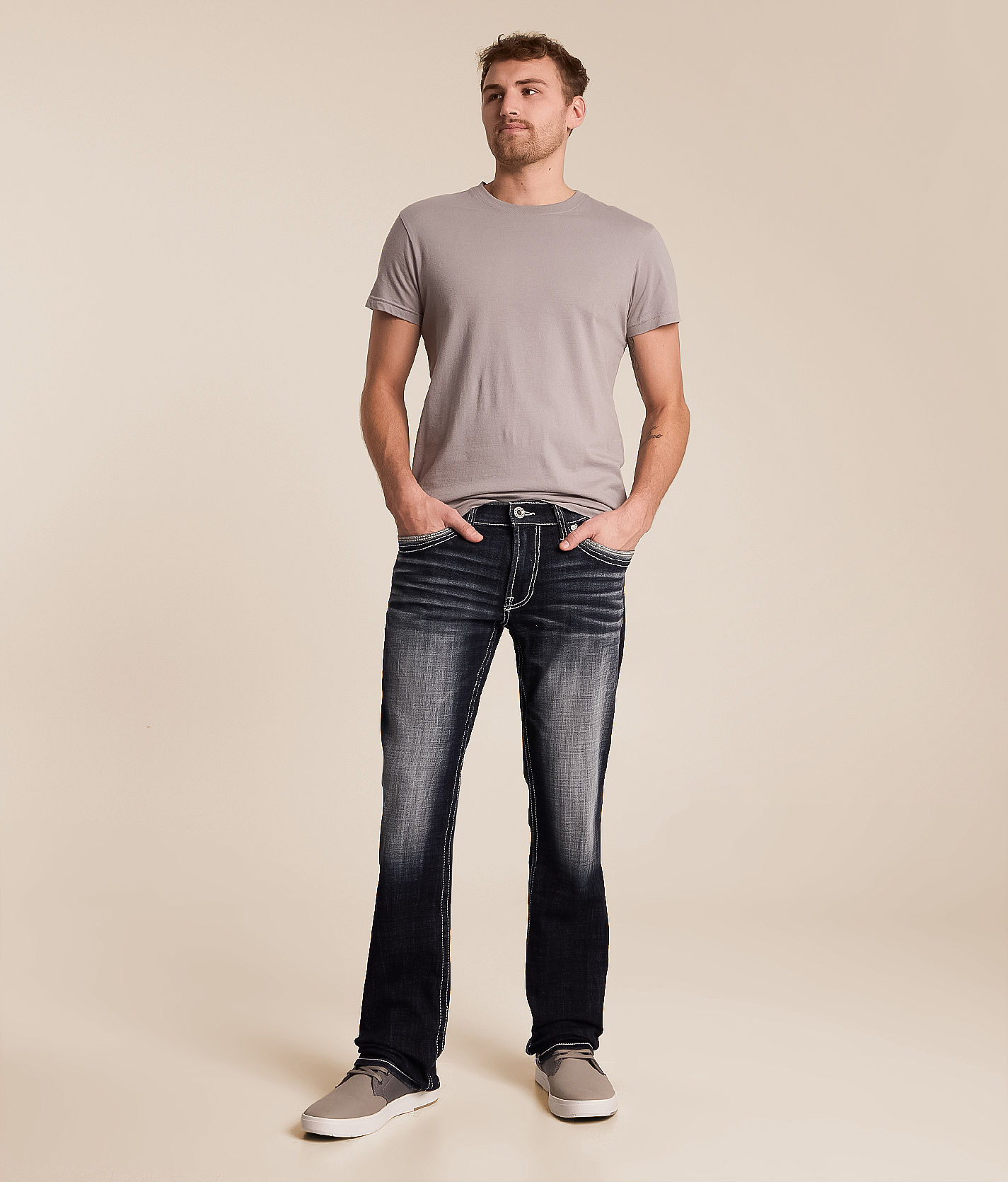 knowy　SHREDJACKET & FLASHBACKPANTS Salvage Mayhem Straight Stretch Jean - Men's Jeans in Glacier Park