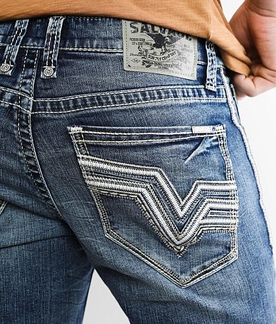 Salvage Havoc Slim Boot Stretch Jean back pocket view