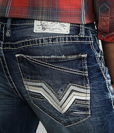 Salvage Havoc Straight Stretch Jean back pocket view