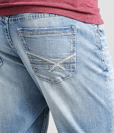 BKE Tyler Straight Stretch Jean back pocket view