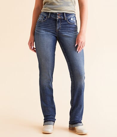 BKE Payton Straight Stretch Cuffed Jean front view