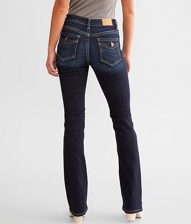 BKE Stella Mid-Rise Tailored Boot Jean BACK