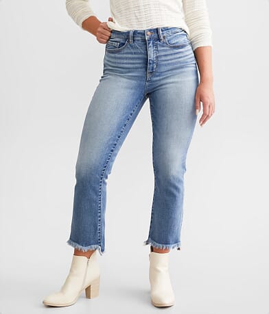 BKE Parker Cropped Flare Stretch Jean front view