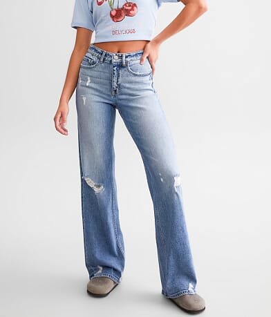 BKE Billie Wide Leg Stretch Jean front view