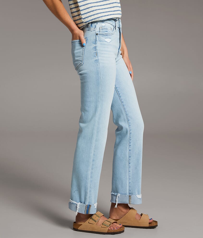 Billie Cropped Straight Cuffed Jean