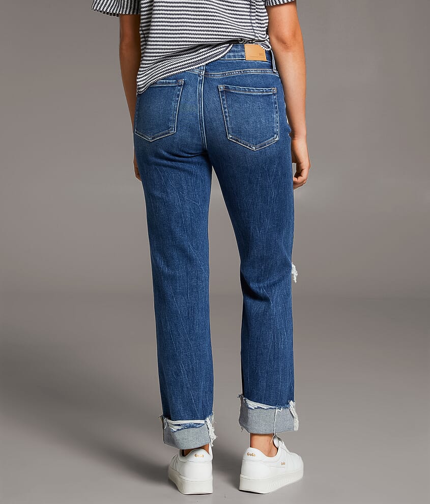 Gabby Cropped Straight Cuffed Jean