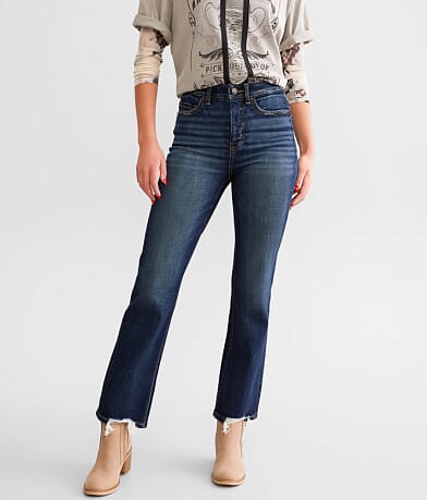 BKE Billie Cropped Straight Stretch Jean front view