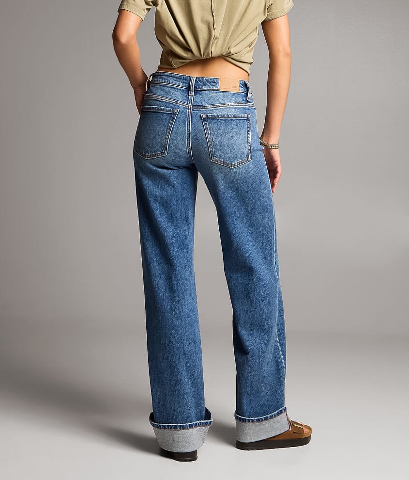 Andi Wide Leg Stretch Cuffed Jean - thumbnail 4