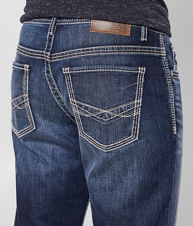 BKE Tyler Straight Stretch Jean back pocket view