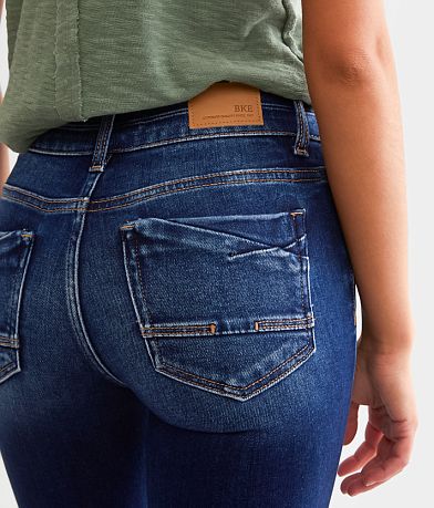 BKE Stella Mid-Rise Tailored Boot Stretch Jean back pocket view