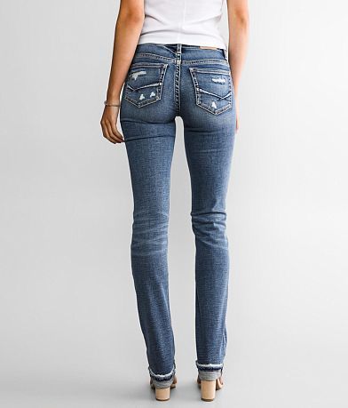 BKE Mid-Rise Stella Straight Stretch Jean BACK