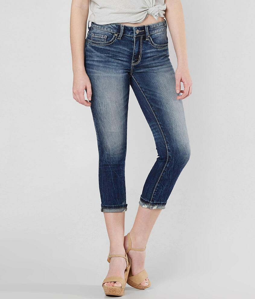 BKE Stella Mid-Rise Stretch Cropped Jean front view