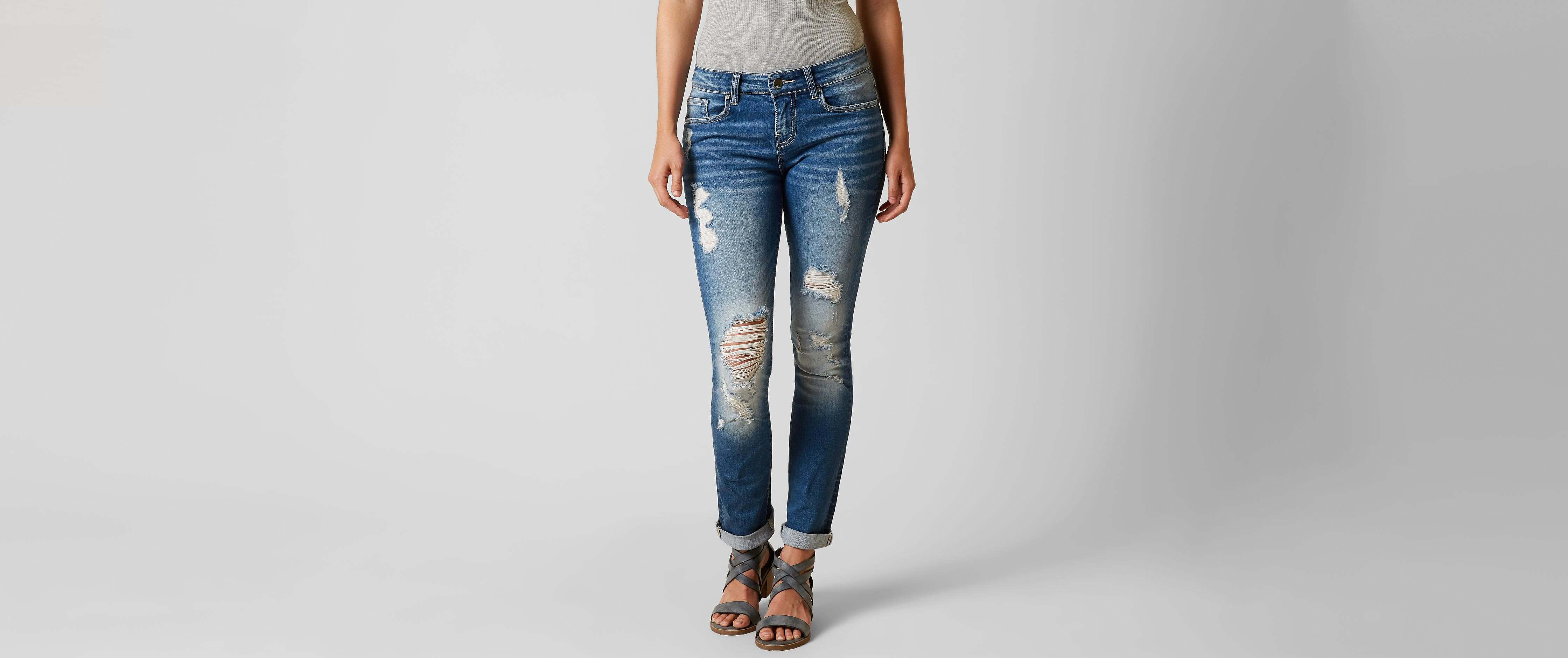 BKE Stella Mid-Rise Straight Stretch Jean - Women's Jeans In Fairley ...