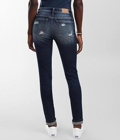 BKE Stella Mid-Rise Ankle Skinny Cuffed Jean BACK
