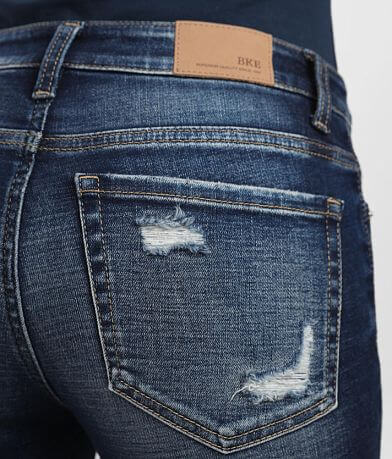 BKE Stella Mid-Rise Ankle Skinny Cuffed Jean BACK_POCKET