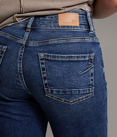 BKE Gabby Cuffed Stretch Capri Jean back pocket view