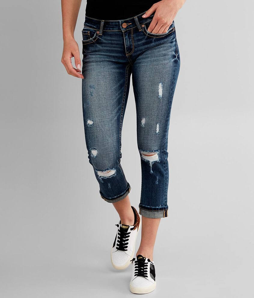 BKE Stella Ankle Skinny Stretch Cuffed Jean front view