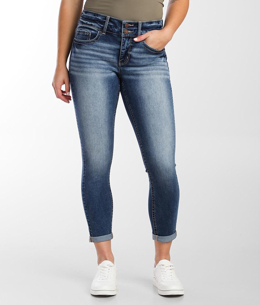 BKE Gabby Ankle Skinny Stretch Cuffed Jean front view