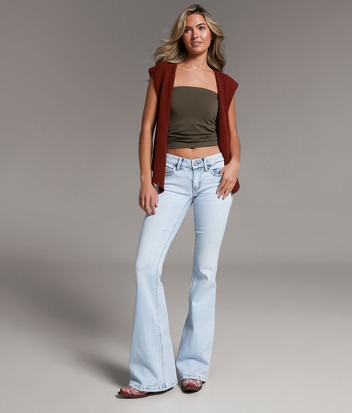BKE Stella Flare Stretch Jean — Rainer 12 by Buckle