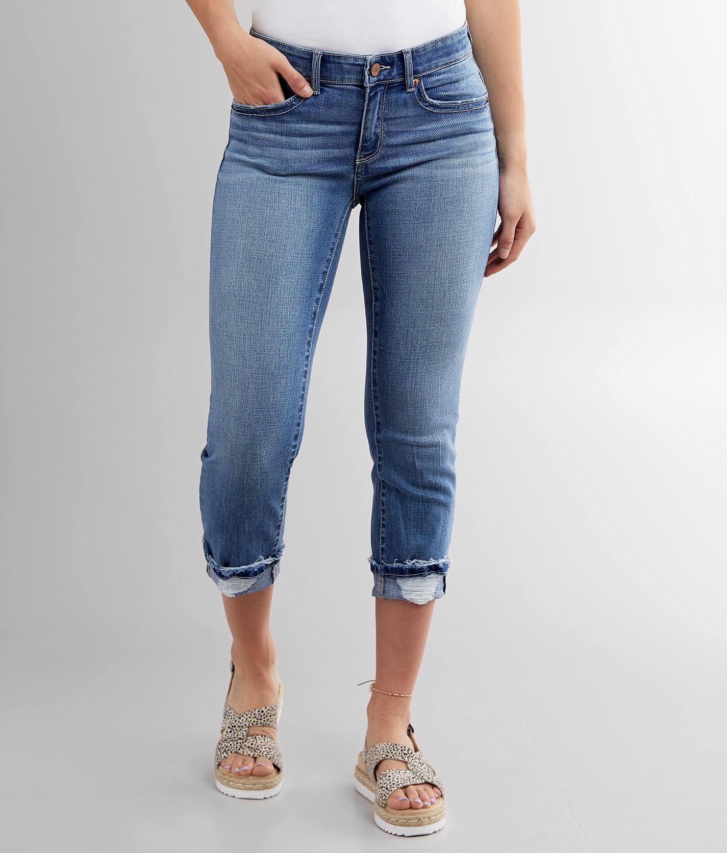 women's stretch capri jeans