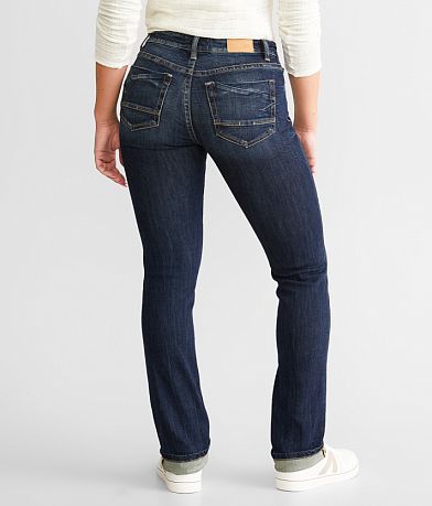 BKE Stella Straight Stretch Cuffed Jean back view