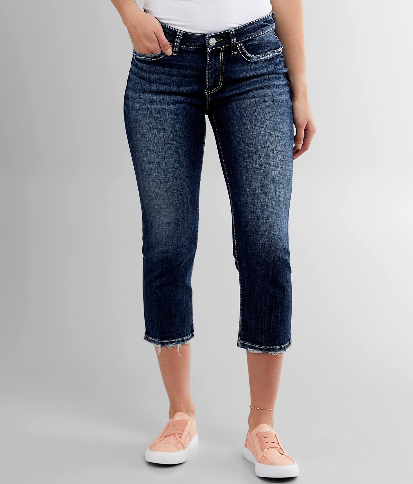 buckle capri jeans