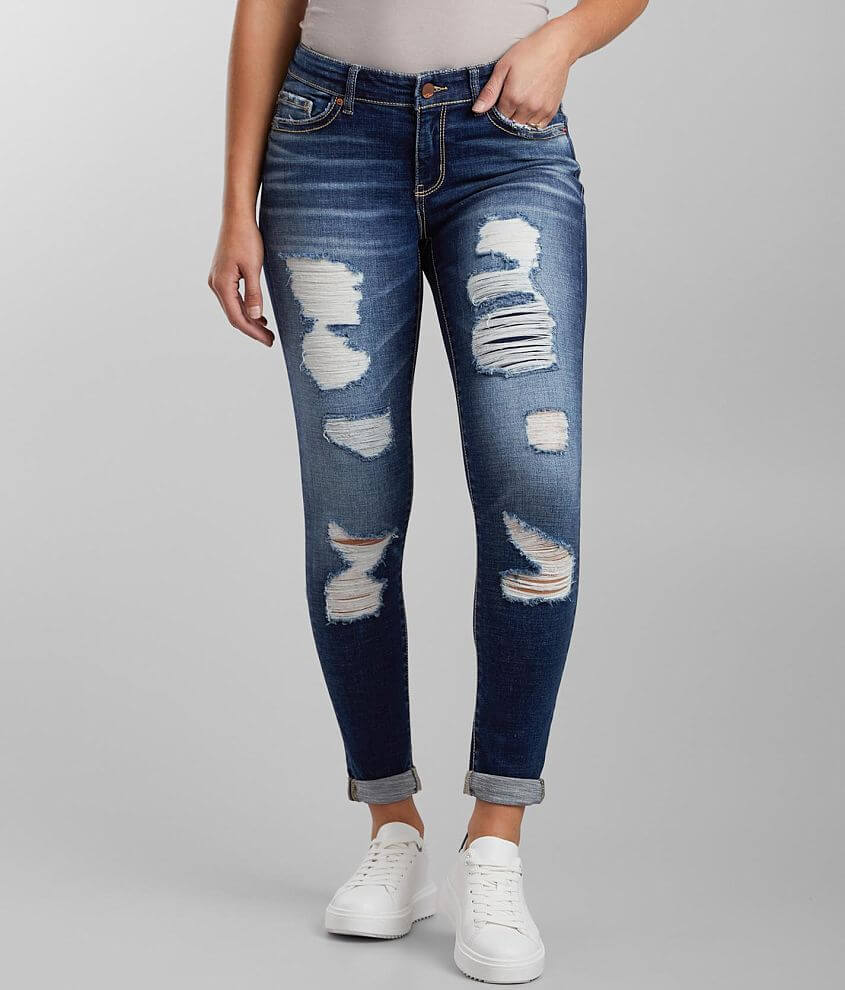 BKE Payton Ankle Skinny Stretch Cuffed Jean front view