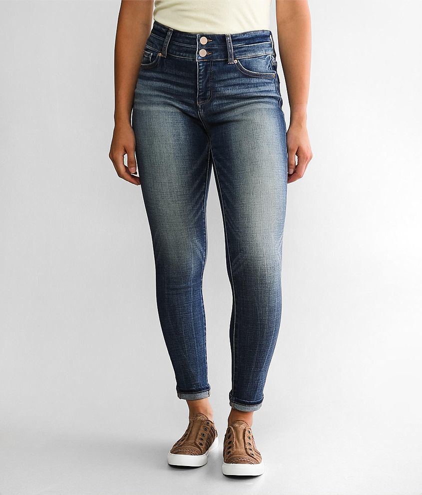 BKE Gabby Ankle Skinny Cuffed Stretch Jean front view