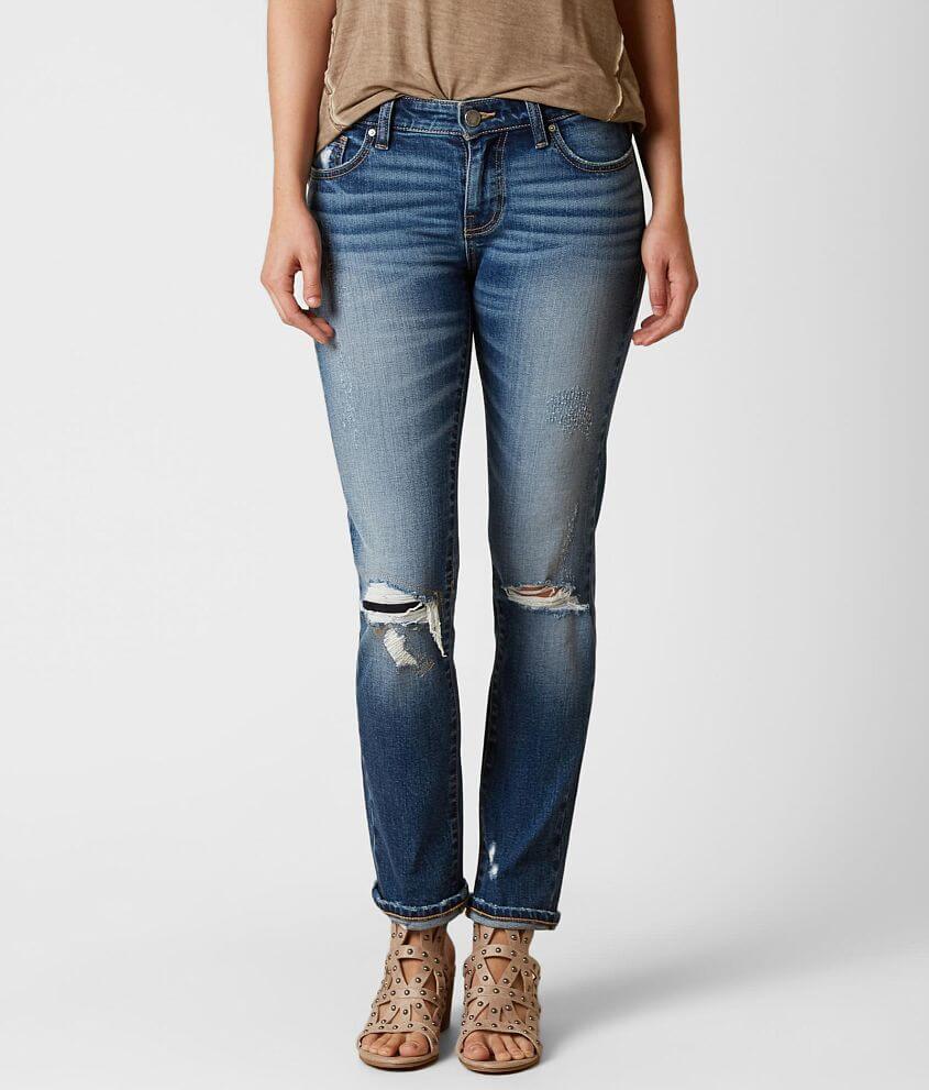 BKE Stella Mid-Rise Straight Stretch Jean front view