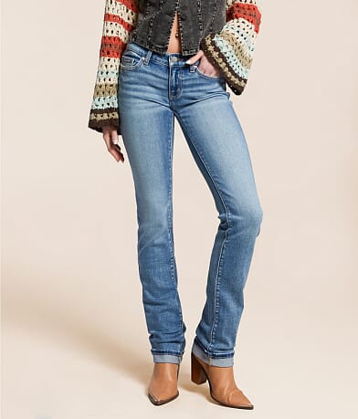 BKE Stella Straight Stretch Cuffed Jean front view