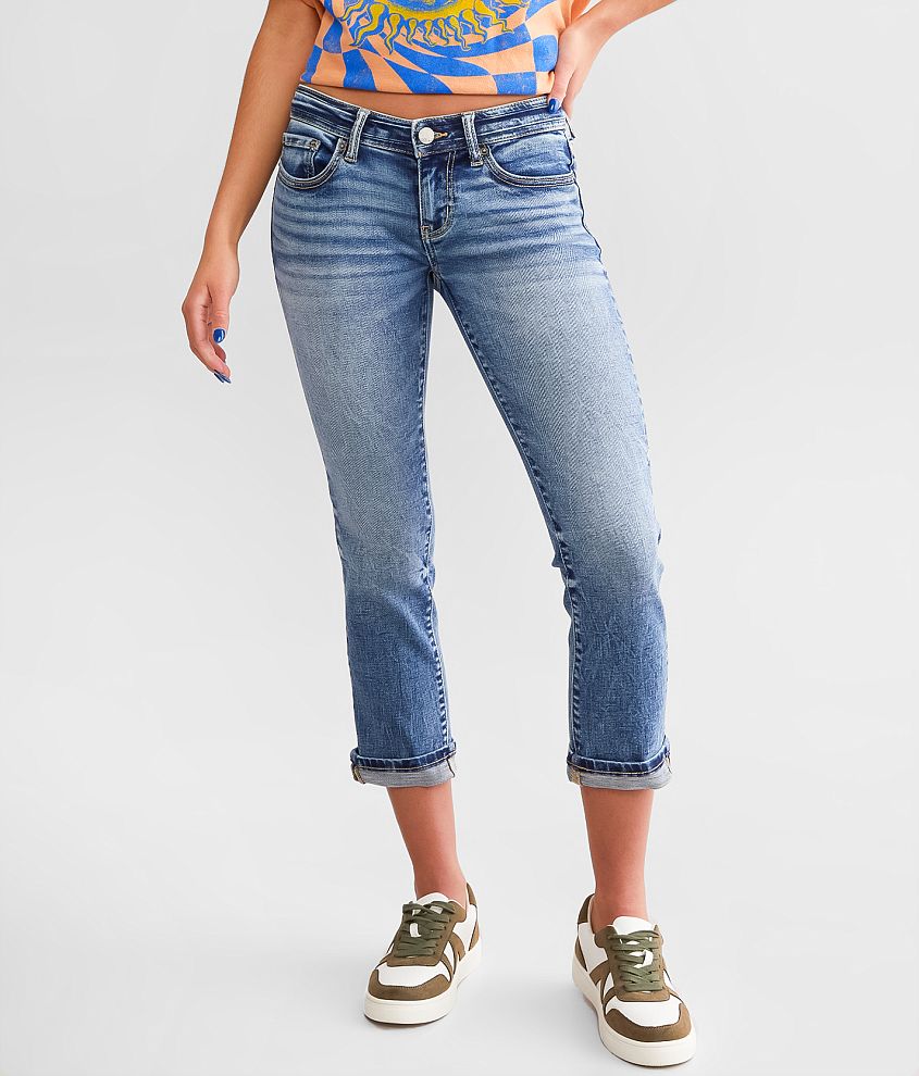 BKE Stella Stretch Capri Jean in Blue