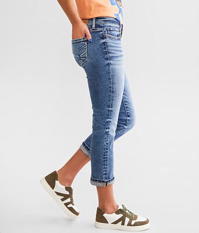 BKE Stella Cuffed Stretch Capri Jean FULL_LEFT_SIDE