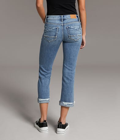 BKE Stella Cuffed Stretch Capri Jean BACK