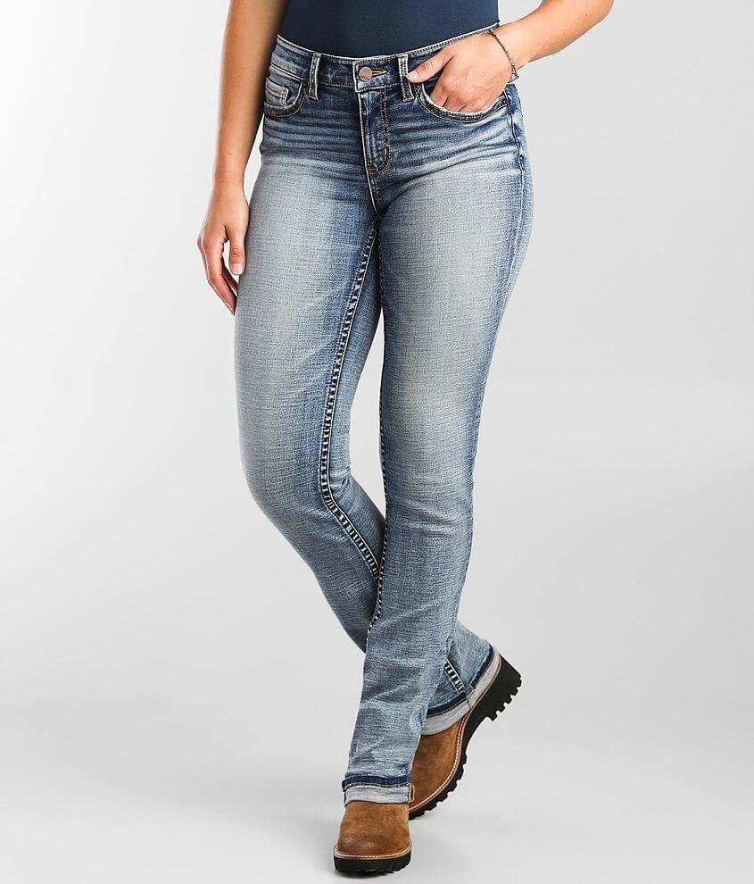 BKE Payton Straight Stretch Cuffed Jean front view