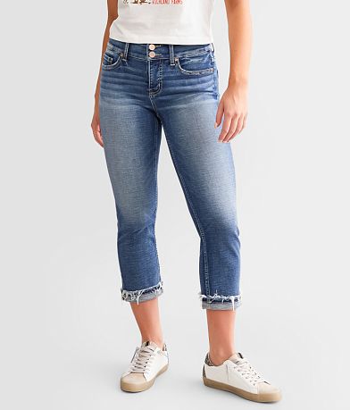 Xysaqa Festival Outfits for Women, Capri Jeans for Women Stretch High  Waisted Distressed Denim Capris Ripped Skinny Cropped Pants