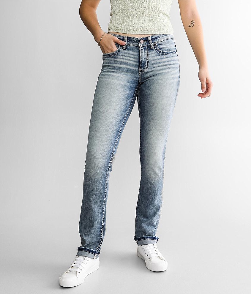 BKE Payton Straight Stretch Cuffed Jean front view