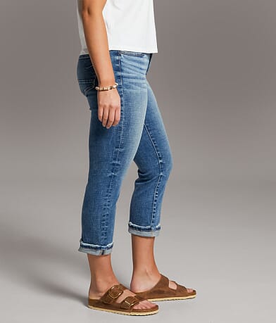 BKE Payton Cuffed Stretch Capri Jean full right side view
