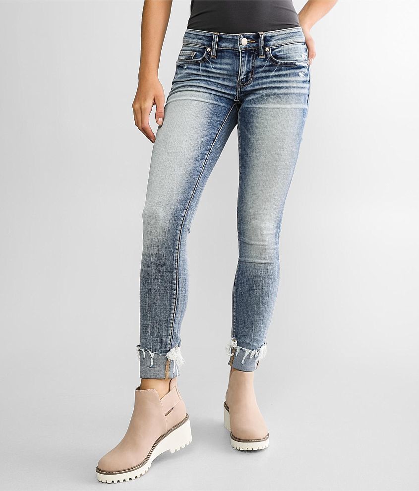 BKE Stella Ankle Skinny Stretch Cuffed Jean front view