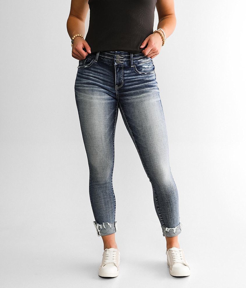 BKE Payton Ankle Skinny Stretch Cuffed Jean front view