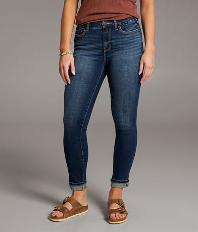 BKE Gabby Ankle Skinny Stretch Cuffed Jean front view