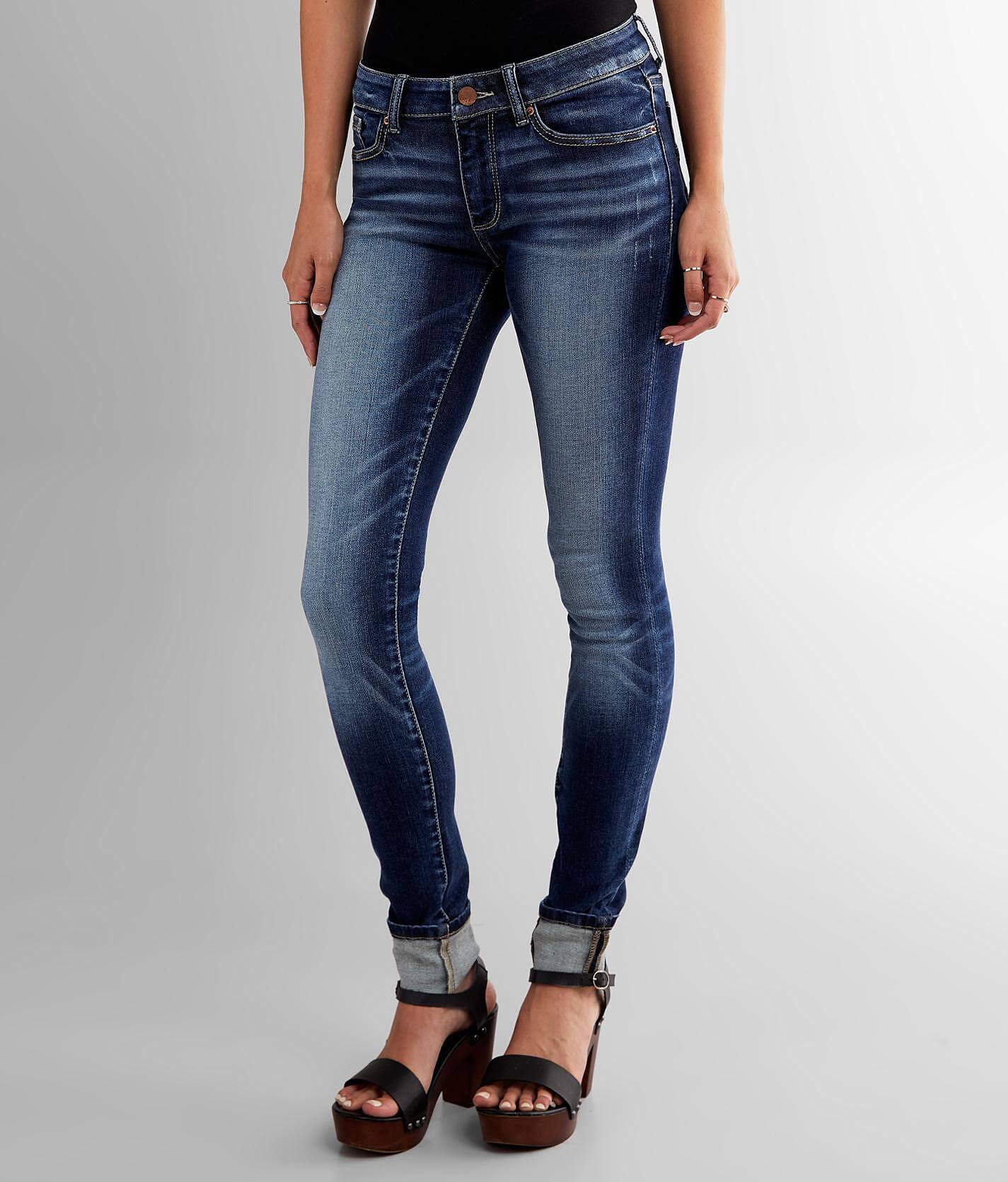 skinny cuffed jeans