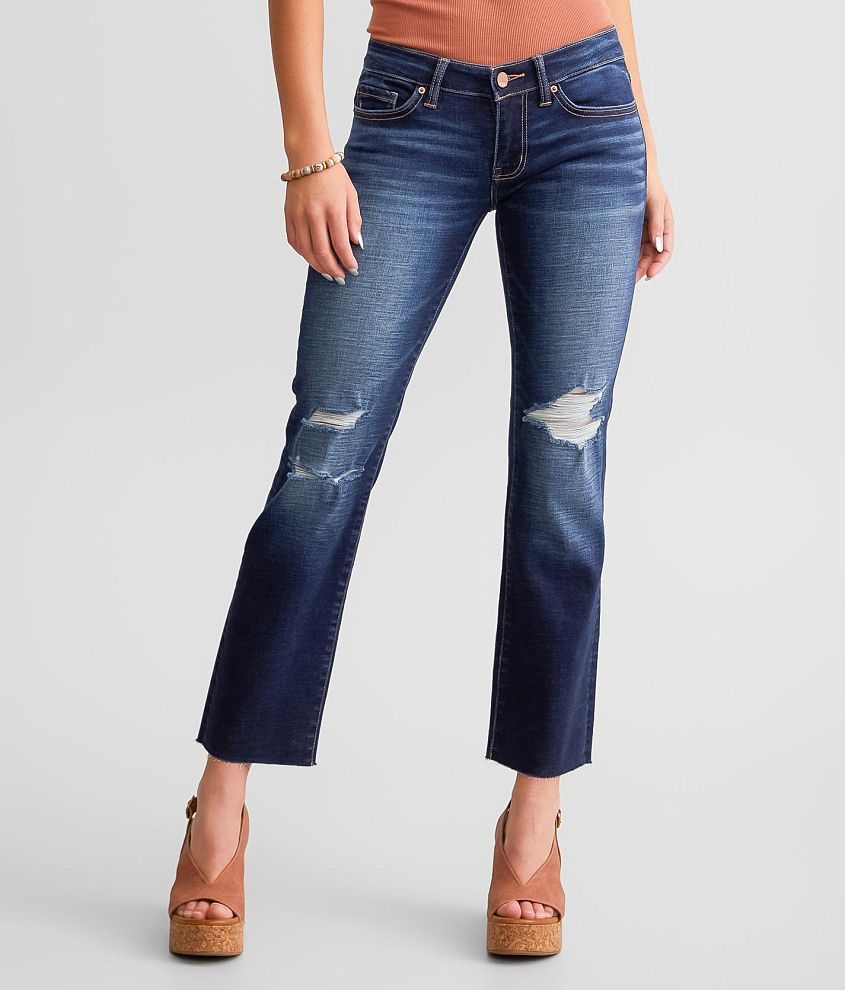 BKE Stella Cropped Straight Stretch Jean front view