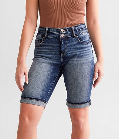 BKE Gabby Bermuda Stretch Short front view