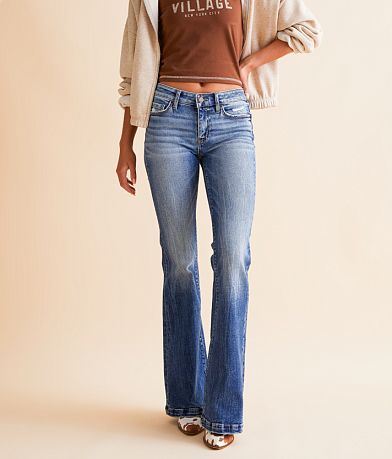BKE Stella Mid-Rise Flare Stretch Jean FULL_LEFT_SIDE