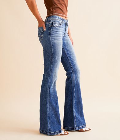 BKE Stella Mid-Rise Flare Stretch Jean FULL_RIGHT_SIDE