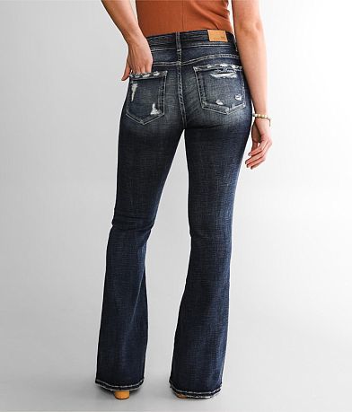 BKE Payton Mid-Rise Flare Stretch Jean back view
